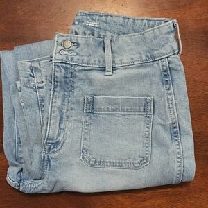 Old Navy Extra Wide High Rise Light Blue Denim Jeans, 10